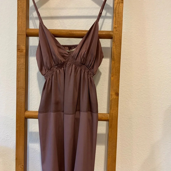 CYNTHIA VINCENT TWELFTH ST NEW Colorblock Matte Silk Slip Dress - Picture 3 of 8